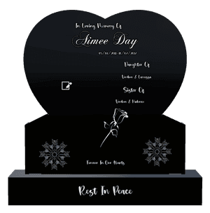 Headstone 27 Forever in Our Hearts 4 memorial design preview