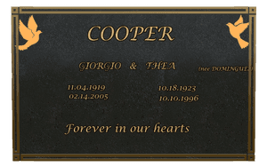 Rectangle Landscape Forever in Our Hearts 41 memorial design preview