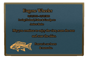 Rectangle Landscape Loving Husband Plaque memorial design preview