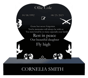 Headstone 27 in Gods Hands Headstone memorial design preview
