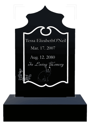 Headstone 19 - In Loving Memory Headstone memorial design preview