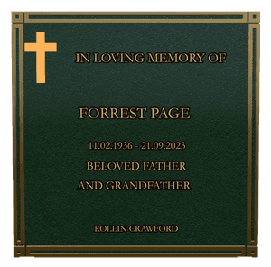 Rectangle Landscape Until we Meet Again memorial design preview