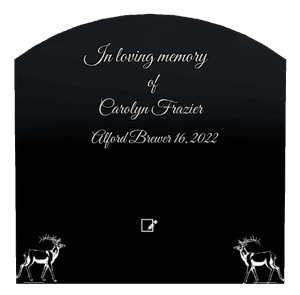 Curved Top - In Loving Memory 8 memorial design preview
