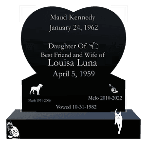 Headstone 27 Cat Dog memorial design preview