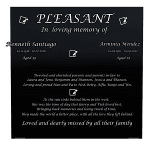 Square - In Loving Memory 50 memorial design preview