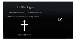 Rectangle Landscape Forever in Our Hearts 27 memorial design preview