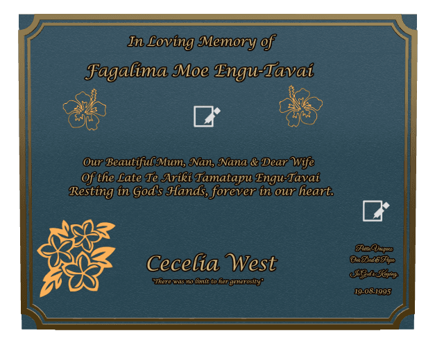 Rectangle (landscape) Bronze Plaque – flower and flowers preview