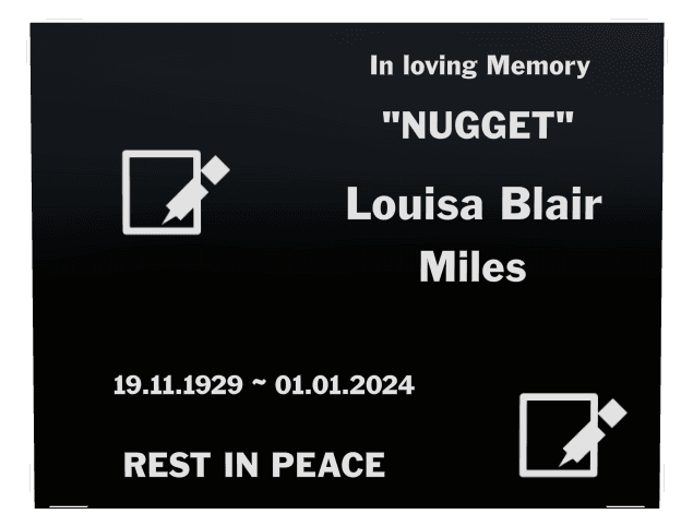 Square Laser-Etched Color Plaque – Rest in Peace preview