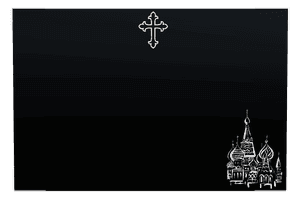 Rectangle Landscape Cross 2 memorial design preview