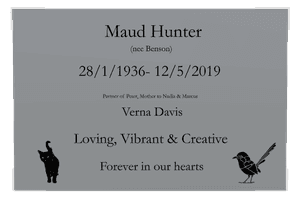 Stainless Steel Plaque - Forever in Our Hearts Plaque memorial design preview