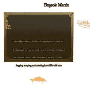 Square - Bird Fish Plaque memorial design preview