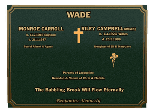 Rectangle Landscape Together Forever 4 memorial design preview