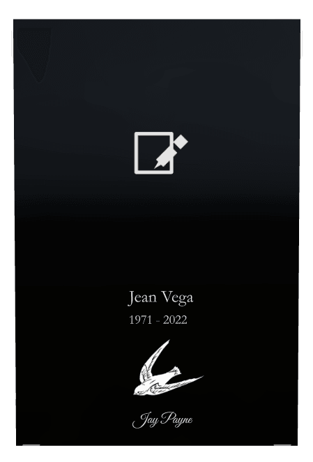 Rectangle (portrait) Laser-Etched Color Plaque – bird preview