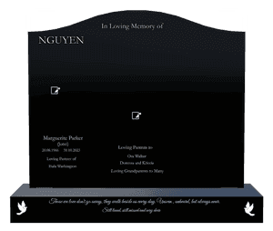 Serpentine - They Walk Beside us Every Day Headstone memorial design preview