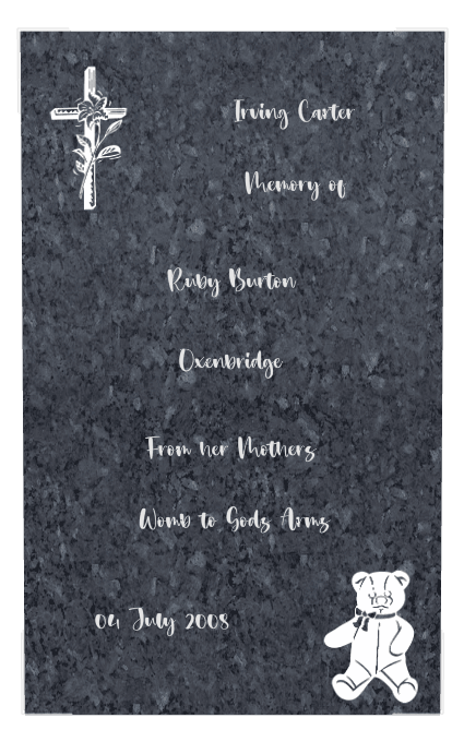 Rectangle (portrait) Traditional Engraved Plaque – teddy-bear preview