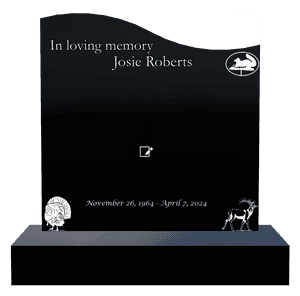 Left Wave - In Loving Memory 9 memorial design preview