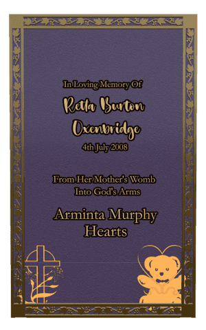 Rectangle Portrait Forever in Our Hearts 7 memorial design preview