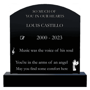 Curved Top - Isaiah memorial design preview
