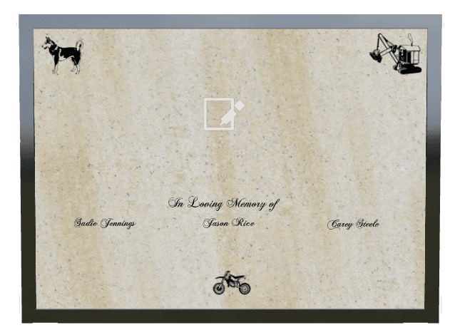 Landscape Bronze Plaque – In Loving Memory Plaque preview