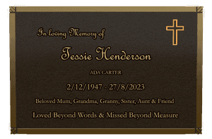 Rectangle Landscape Loved Beyond Words memorial design preview