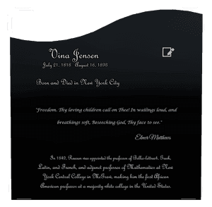 Right Wave - Teacher memorial design preview