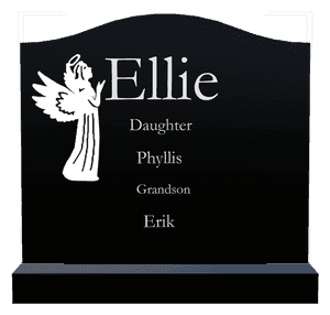 Serpentine - Angel Headstone memorial design preview