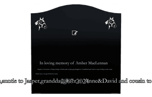 Serpentine - In Loving Memory Headstone memorial design preview