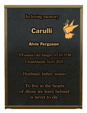 Rectangle Landscape in Loving Memory 69 memorial design preview