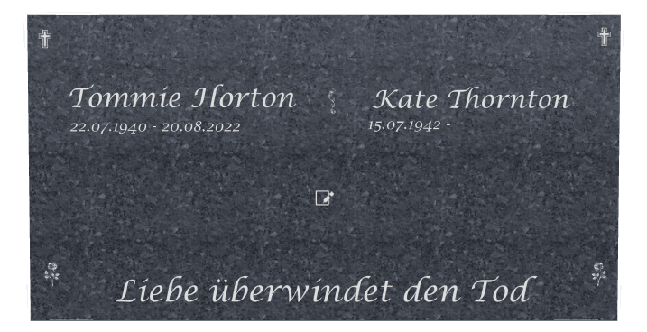 Square Traditional Engraved Headstone – Cross Flower Headstone preview