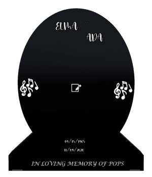 Headstone 28 - In Loving Memory memorial design preview