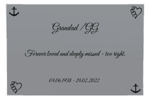 Rectangle Landscape Forever Loved 8 memorial design preview