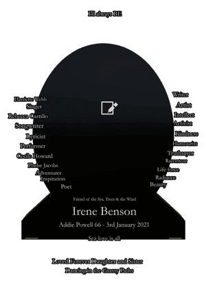Headstone 28 - Song memorial design preview