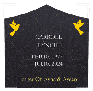 Curved Peak - Dove memorial design preview