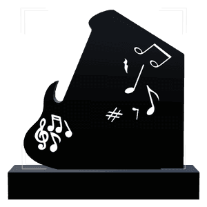 Headstone 7 - Music memorial design preview