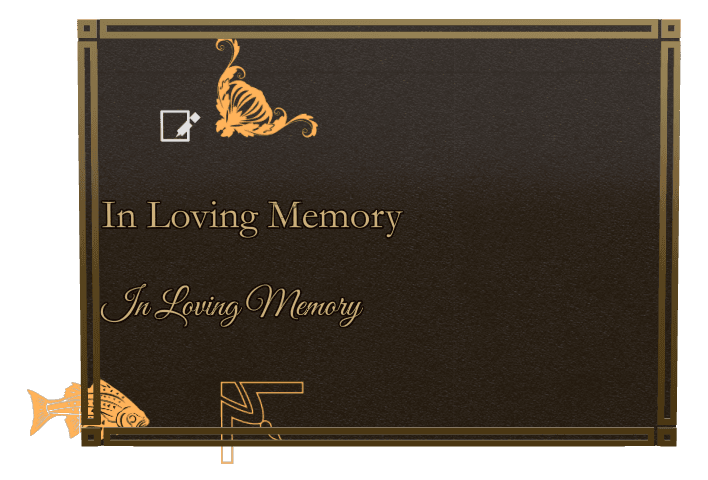 Bronze Plaque Bronze Plaque – In Loving Memory preview