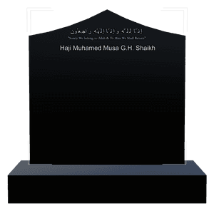 Curved Peak - Islamic memorial design preview