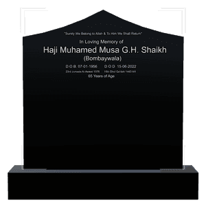 Curved Peak - In Loving Memory memorial design preview