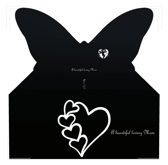 Laser-Etched Black Granite Headstone – Heart preview