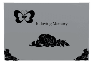 Stainless Steel Plaque - In Loving Memory 11 memorial design preview