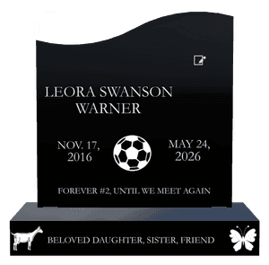 Right Wave - Beloved Daughter memorial design preview