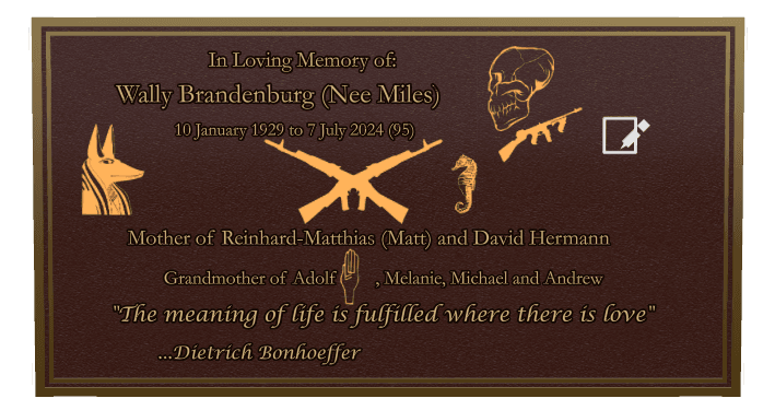 Rectangle (landscape) Bronze Plaque – fish preview