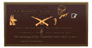 Rectangle Landscape in Loving Memory 79 memorial design preview