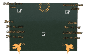 Rectangle Landscape Dove 3 memorial design preview