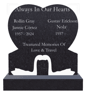 Headstone 27 Always in Our Hearts 3 memorial design preview