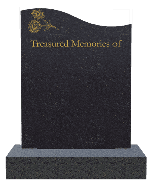 Left Wave - Treasured Memories memorial design preview