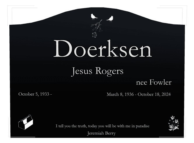 Serpentine Laser-Etched Black Granite Headstone – Luke preview
