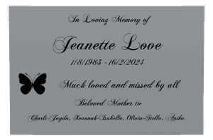 Stainless Steel Plaque - Much Loved Plaque memorial design preview