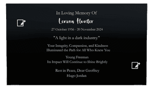 Rectangle Landscape Rest in Peace memorial design preview
