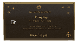 Bronze Plaque - Much Loved 6 memorial design preview