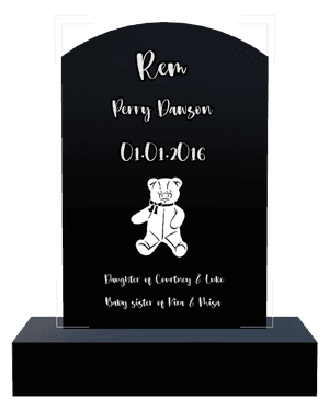 Curved Top - Luke memorial design preview